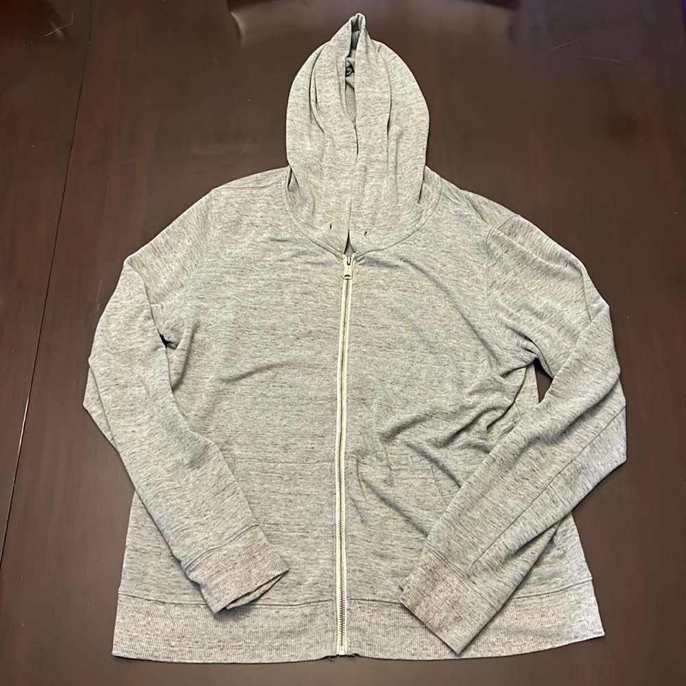 Lucky Brand Gray Zip Up Hoodie Size L